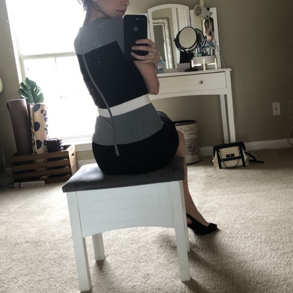 French Connection Lula Stretch Sheath Dress 0 - Picture 6 of 6